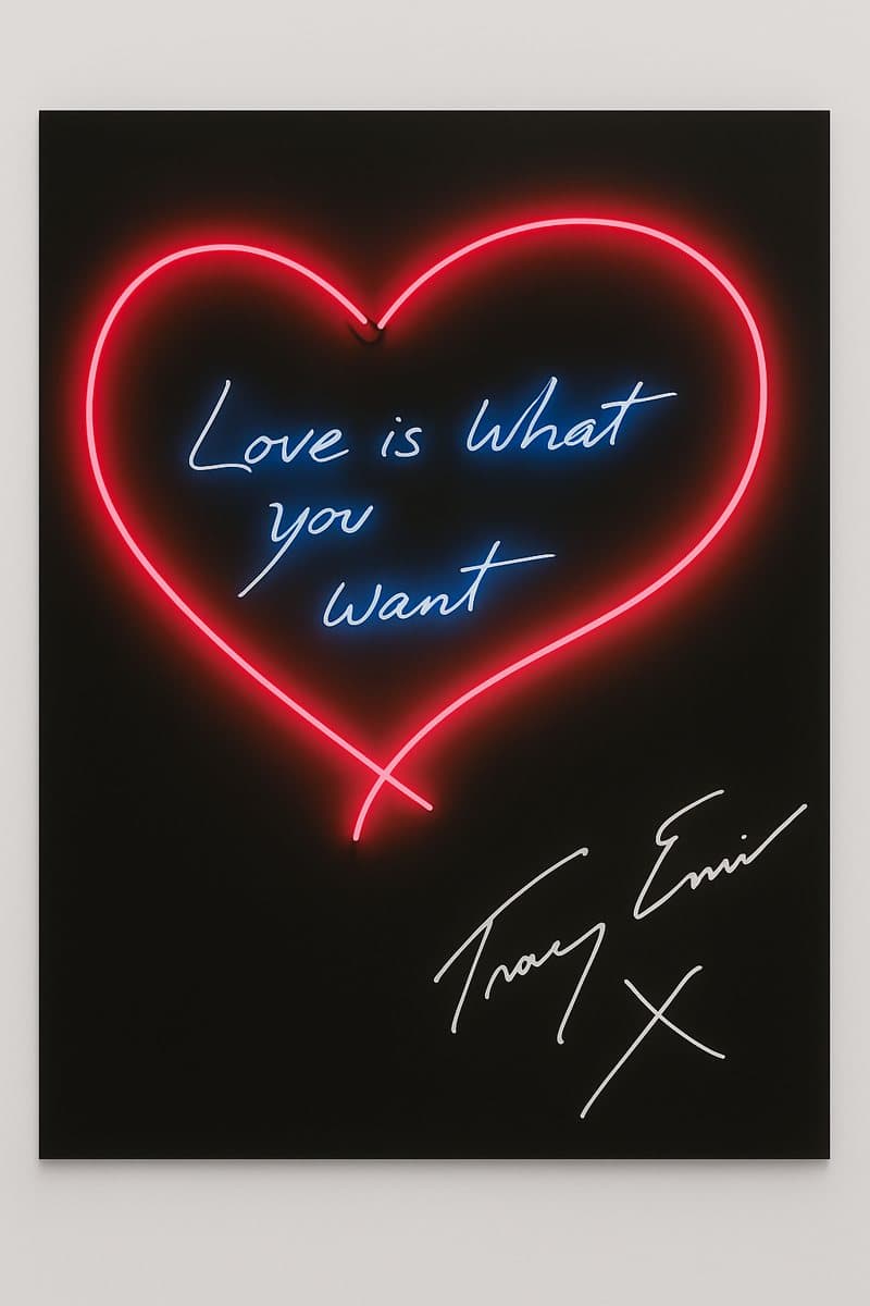 Love is What You Want by Tracey Emin, from the collection